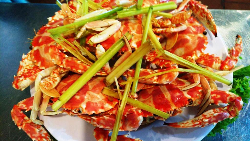 ghẹ hấp
